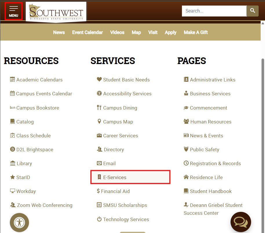 menu eservices